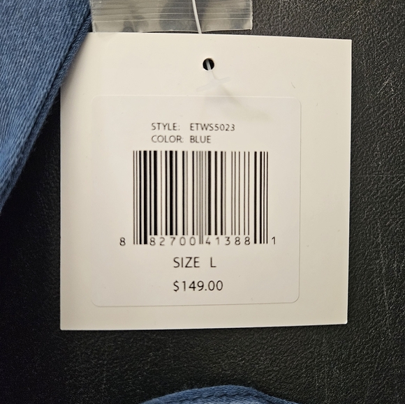 NWT - Ellen Tracy Denim V Neck Button Front Midi Dress w Tie Belt Waist -Size M - Picture 11 of 14